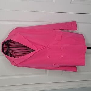 FORE Hot Pink Oversized Double Breasted Blazer Size Small